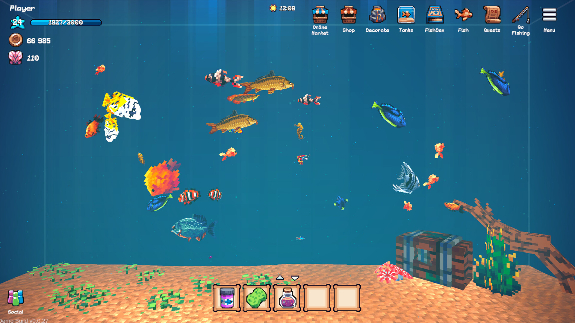 全球鱼友俱乐部：放置好时光/Tiny Aquarium: Social Fishkeeping